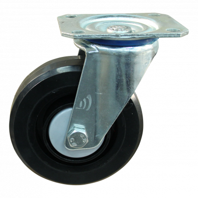 swivel castor 125mm series 07 ᠆ 10 Plate mounting roller bearing