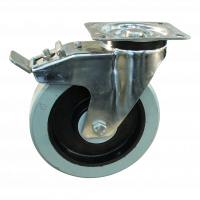 roulette pivotante avec frein 200mm série 14 ᠆ 31 Fixation platine roulement à billes
