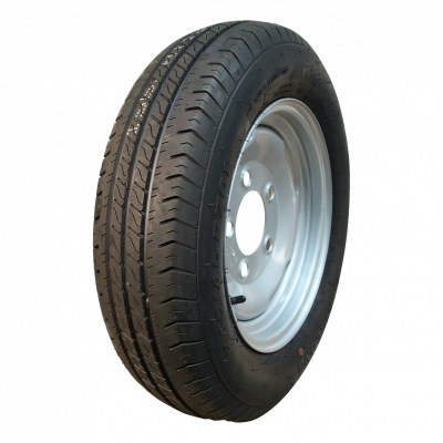 air tire + wheel 155/80 R13inch R701 M+S 4Jx13H steel grey white aluminum RAL 9006