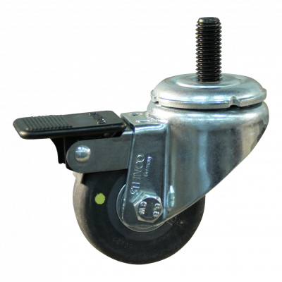 swivel castor with brake 50mm serie 93 ᠆ 40 Draadstift M10 ball bearing