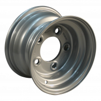 air tire + wheel 20.5x8.0-10 KT-705 6.00Ix10H2 steel grey white aluminum RAL 9006
