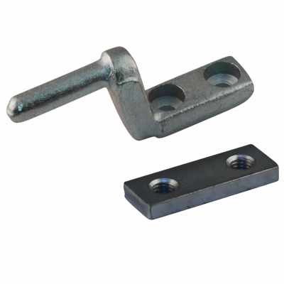 hinge pin + contra plate zinc plated