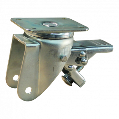 swivel support with brake 125mm 32 Plate mounting