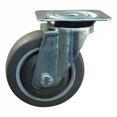 swivel castor 125mm serie 19 ᠆ 15 Plate mounting ball bearing