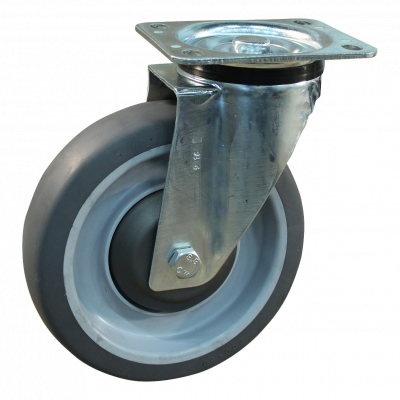 swivel castor 200mm serie 19 ᠆ 15 Plate mounting ball bearing
