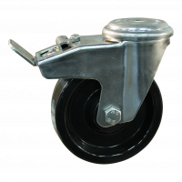 roulette pivotante avec frein 200mm serie 35 ᠆ 31 Trou de boulon palier lisse